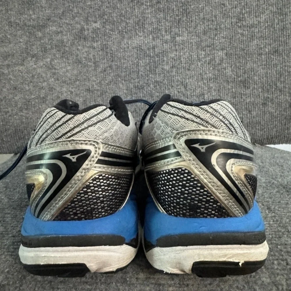 Mizuno Wave Paradox 2 Mens Running Shoes Silver Blue Stability Sneakers 11.5